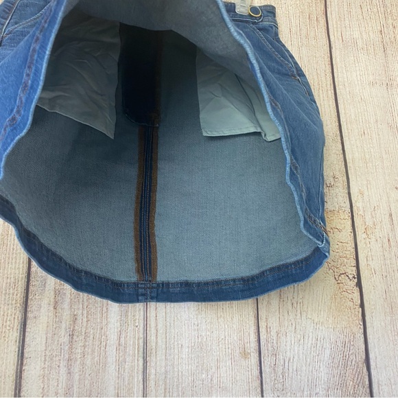 Ann Taylor Weekend A line Womens Denim Mini skirt size 0 - Picture 5 of 9